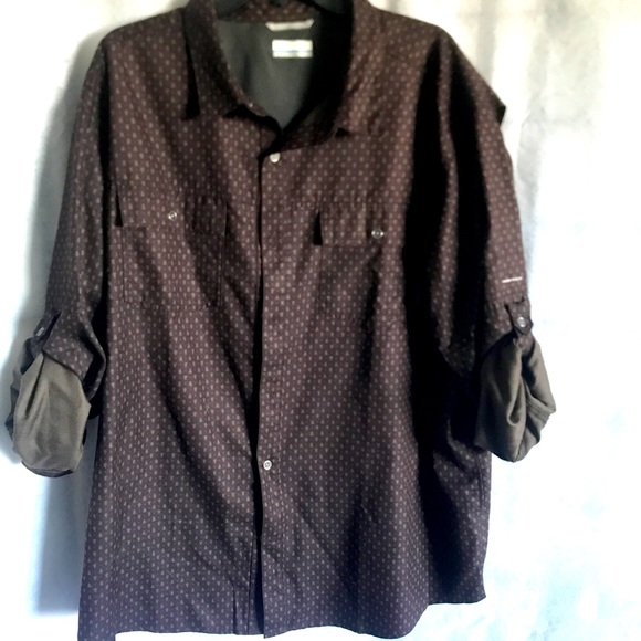 Columbia Other - Columbia Omni Wick Mens Air Vent Shirt Size XXL/2TG brown Roll Tab sleeve